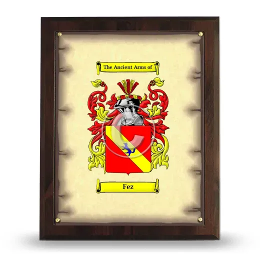 Fez Coat of Arms Plaque