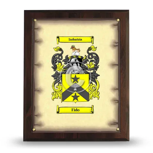 Fido Coat of Arms Plaque
