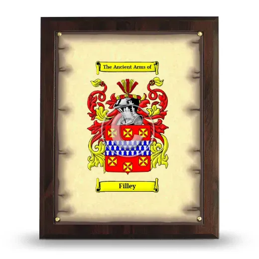 Filley Coat of Arms Plaque
