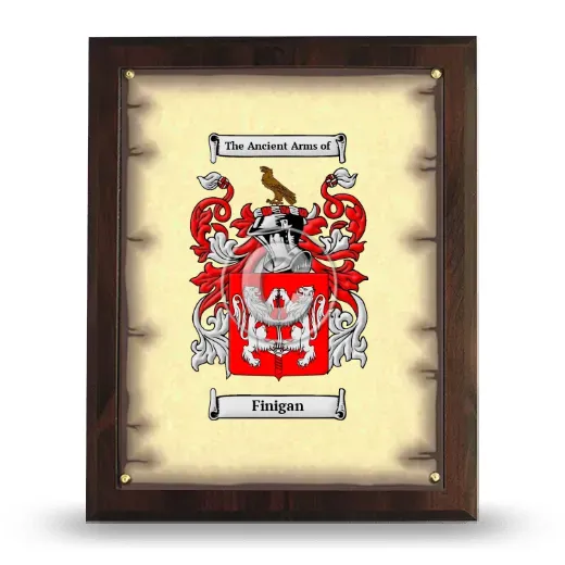 Finigan Coat of Arms Plaque