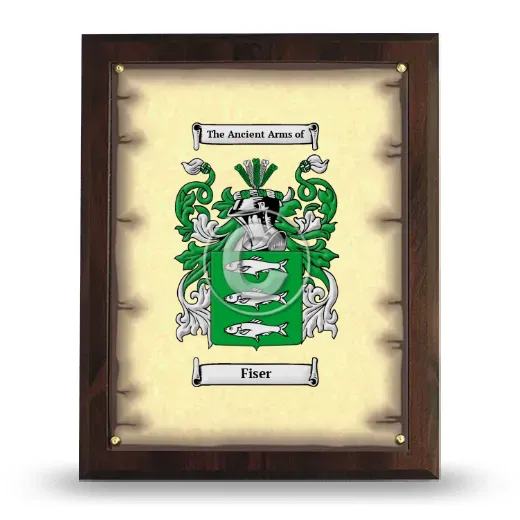 Fiser Coat of Arms Plaque