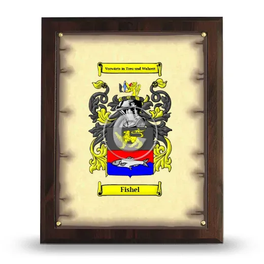 Fishel Coat of Arms Plaque