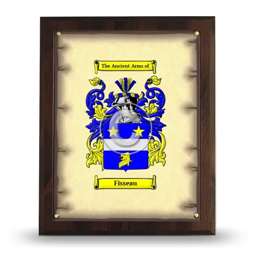 Fisseau Coat of Arms Plaque