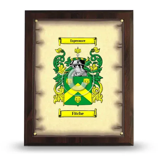 Fitche Coat of Arms Plaque