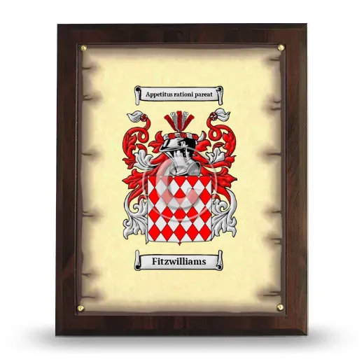 Fitzwilliams Coat of Arms Plaque