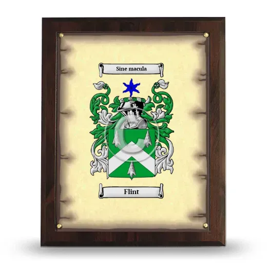 Flint Coat of Arms Plaque