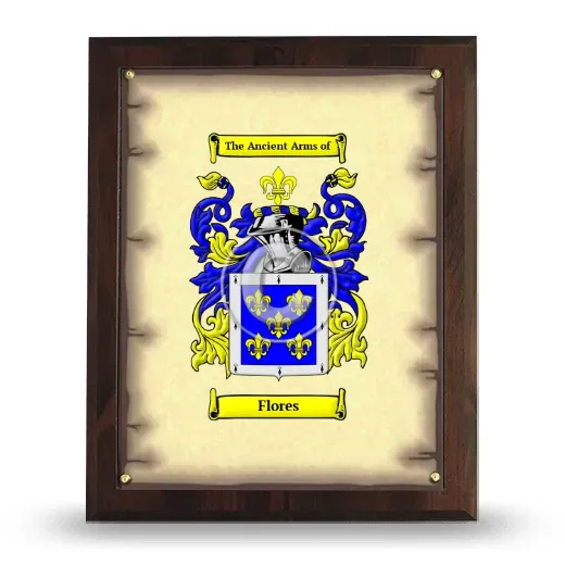 Flores Coat of Arms Plaque