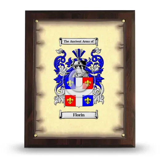 Florin Coat of Arms Plaque