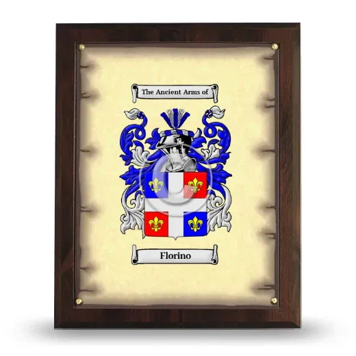 Florino Coat of Arms Plaque