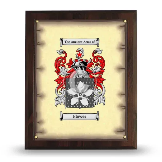 Flower Coat of Arms Plaque