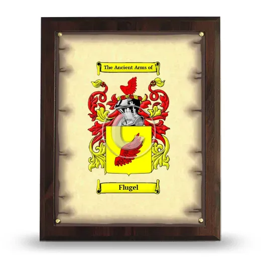 Flugel Coat of Arms Plaque
