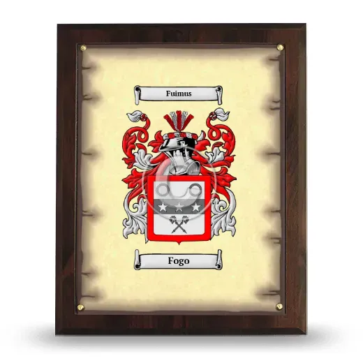 Fogo Coat of Arms Plaque