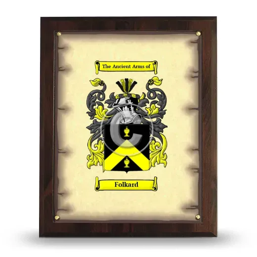 Folkard Coat of Arms Plaque