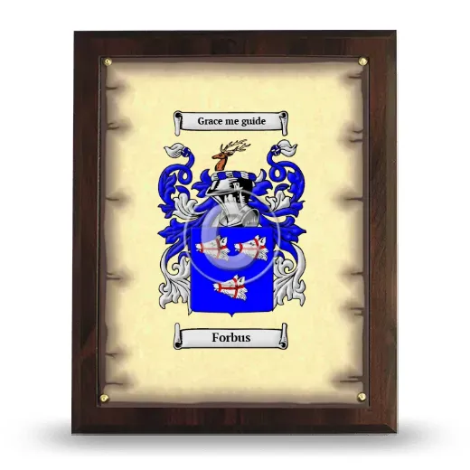 Forbus Coat of Arms Plaque