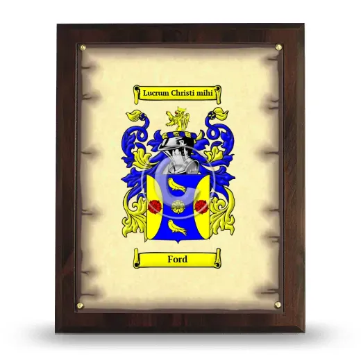 Ford Coat of Arms Plaque