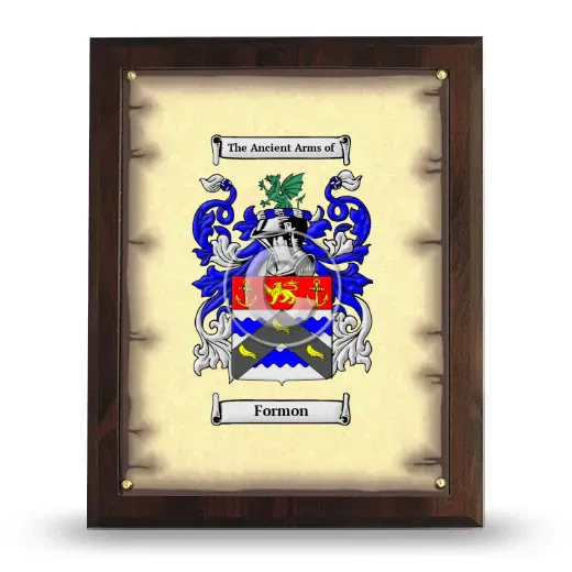 Formon Coat of Arms Plaque