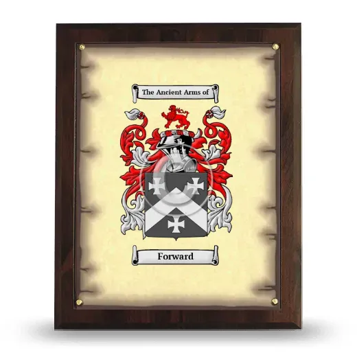Forward Coat of Arms Plaque