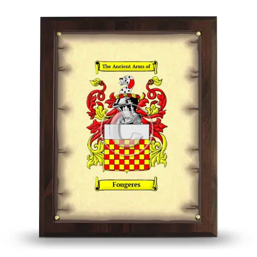 Fougeres Coat of Arms Plaque