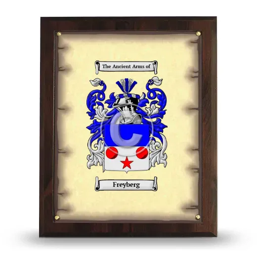 Freyberg Coat of Arms Plaque