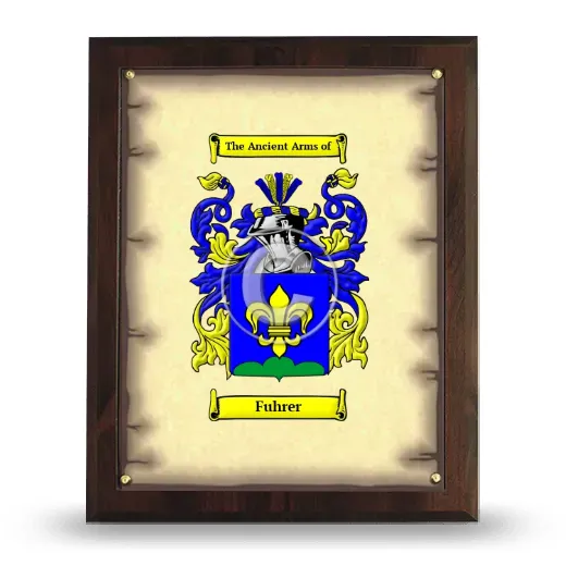 Fuhrer Coat of Arms Plaque