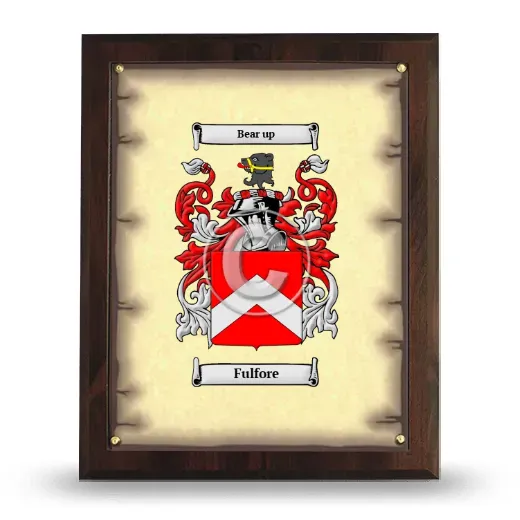 Fulfore Coat of Arms Plaque