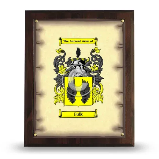 Fulk Coat of Arms Plaque