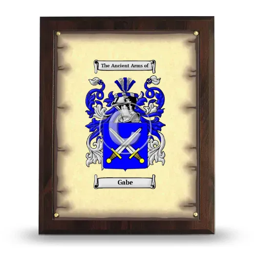 Gabe Coat of Arms Plaque