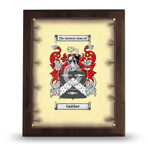 Gaither Coat of Arms Plaque