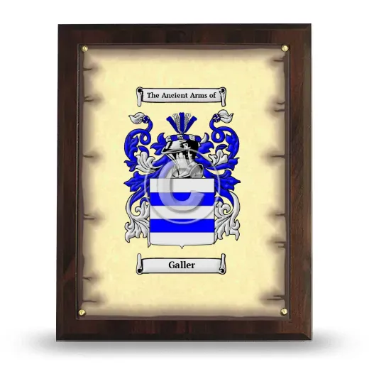 Galler Coat of Arms Plaque