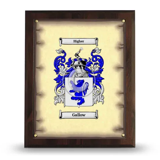 Gallow Coat of Arms Plaque