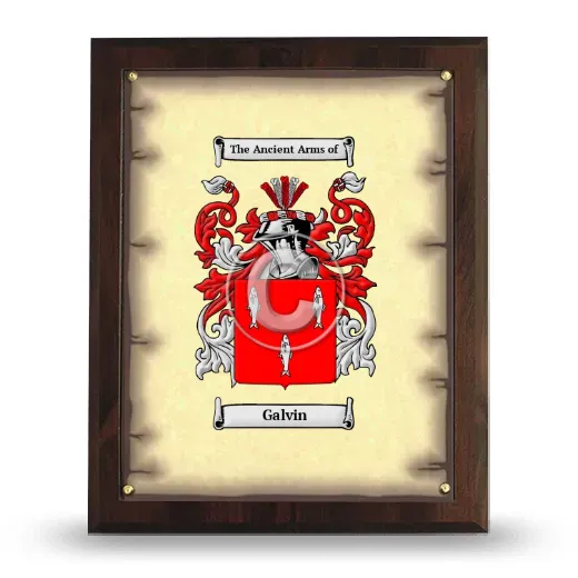 Galvin Coat of Arms Plaque