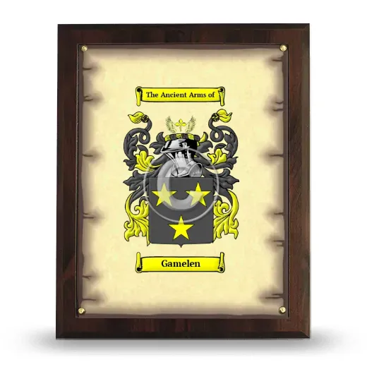 Gamelen Coat of Arms Plaque