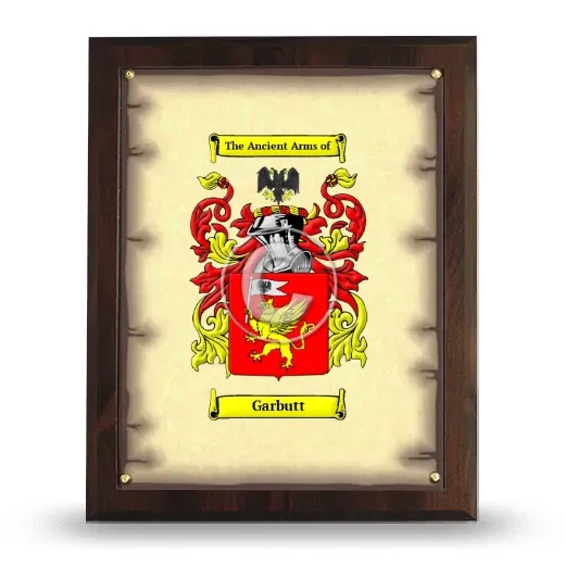 Garbutt Coat of Arms Plaque