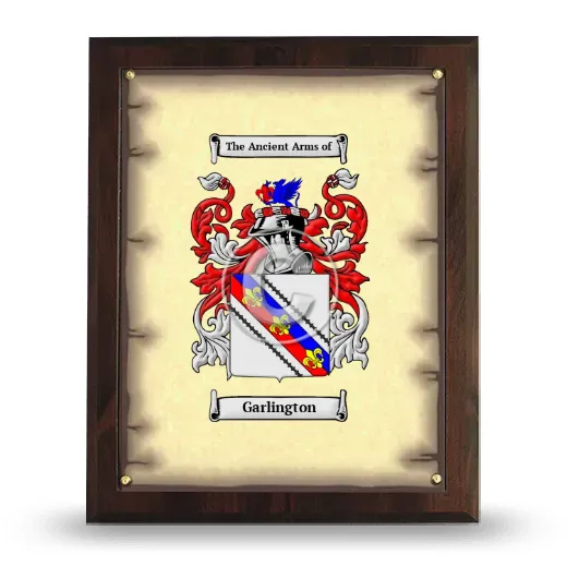 Garlington Coat of Arms Plaque
