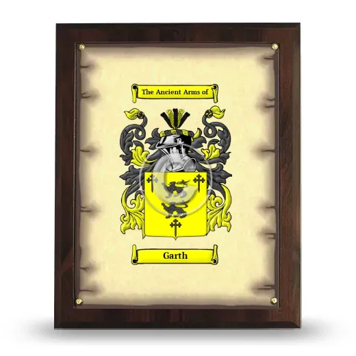 Garth Coat of Arms Plaque
