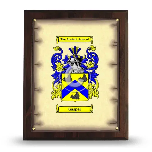 Gasper Coat of Arms Plaque