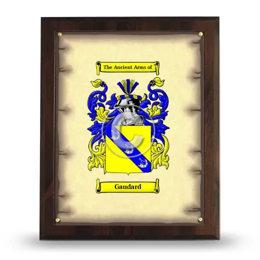Gaudard Coat of Arms Plaque
