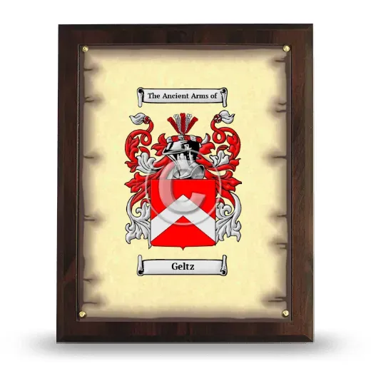 Geltz Coat of Arms Plaque