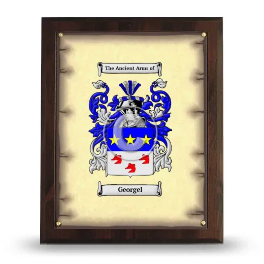 Georgel Coat of Arms Plaque