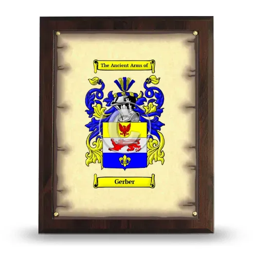 Gerber Coat of Arms Plaque