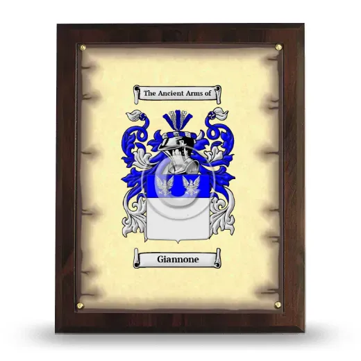 Giannone Coat of Arms Plaque