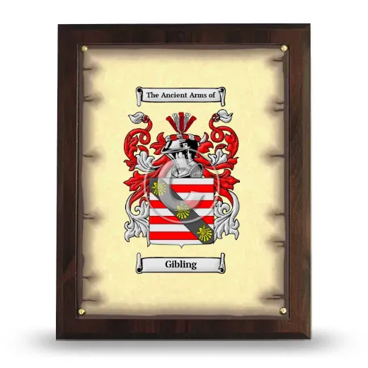 Gibling Coat of Arms Plaque