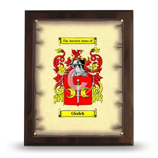 Glodek Coat of Arms Plaque