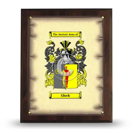 Gluck Coat of Arms Plaque
