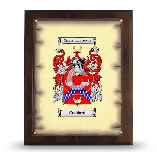 Goddard Coat of Arms Plaque