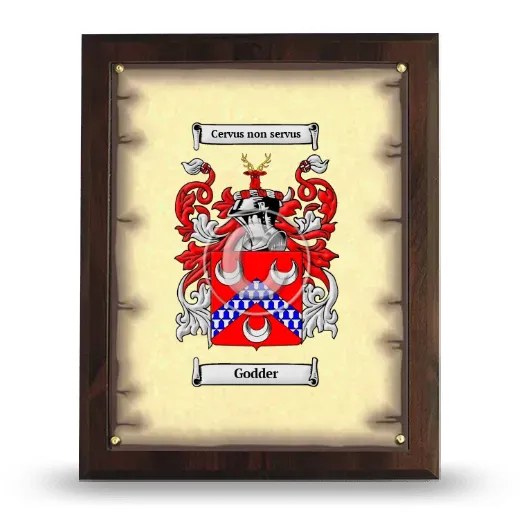 Godder Coat of Arms Plaque