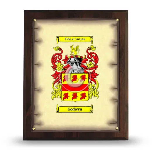 Godwyn Coat of Arms Plaque