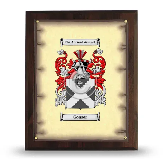Gonser Coat of Arms Plaque