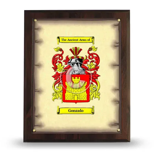 Gonzalo Coat of Arms Plaque
