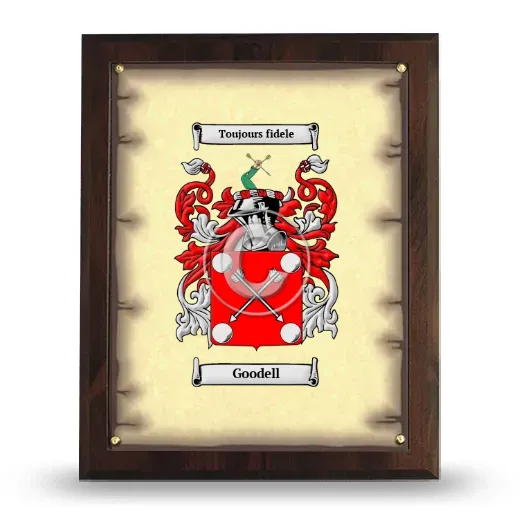 Goodell Coat of Arms Plaque